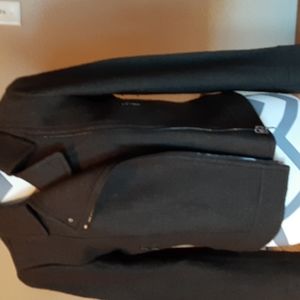 Ann Taylor Dark Olive Green Wool Bomber Jacket